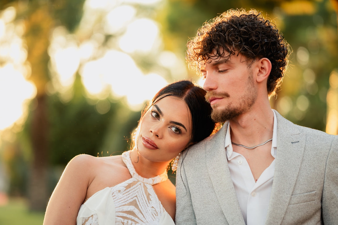 A man and a woman standing next to each other