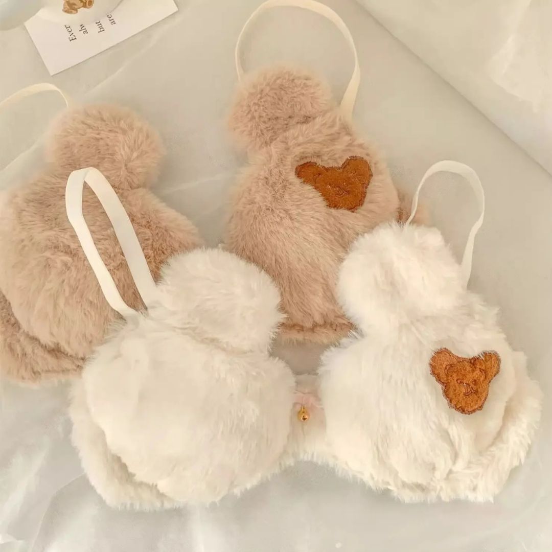 Bearaboo™ - Girl's Underwear Cartoon Bear Bra Set