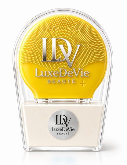LuxeDeVie Cellulaire Cleanse™ | Advanced Sonic Facial Cleansing & Pore-Refining Skin Prep Device + Travel Tote