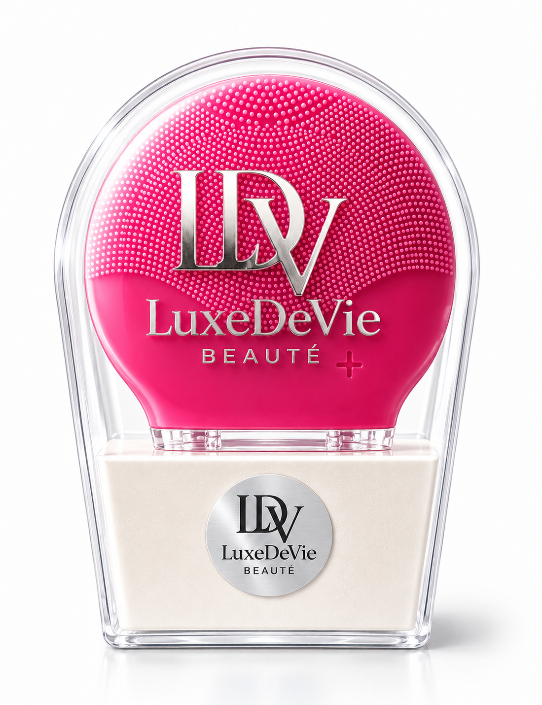 LuxeDeVie Cellulaire Cleanse™ | Advanced Sonic Facial Cleansing & Pore-Refining Skin Prep Device + Travel Tote