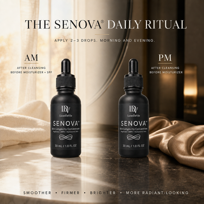 SENOVA™ morning and evening skincare ritual