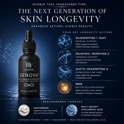 SENOVA™ peptide and NMN skin-longevity formula