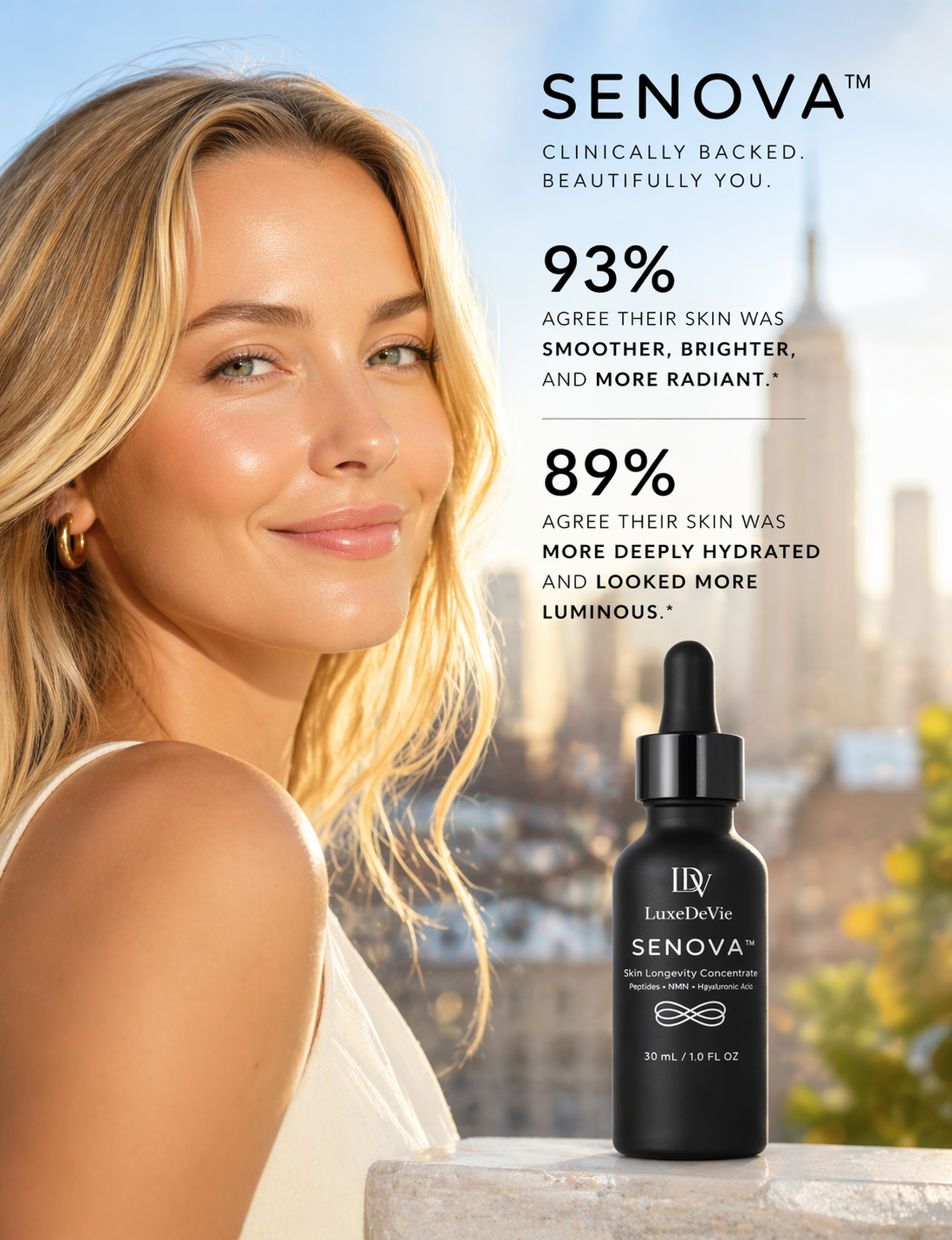 LuxeDeVie SENOVA™ - Skin Longevity Concentrate